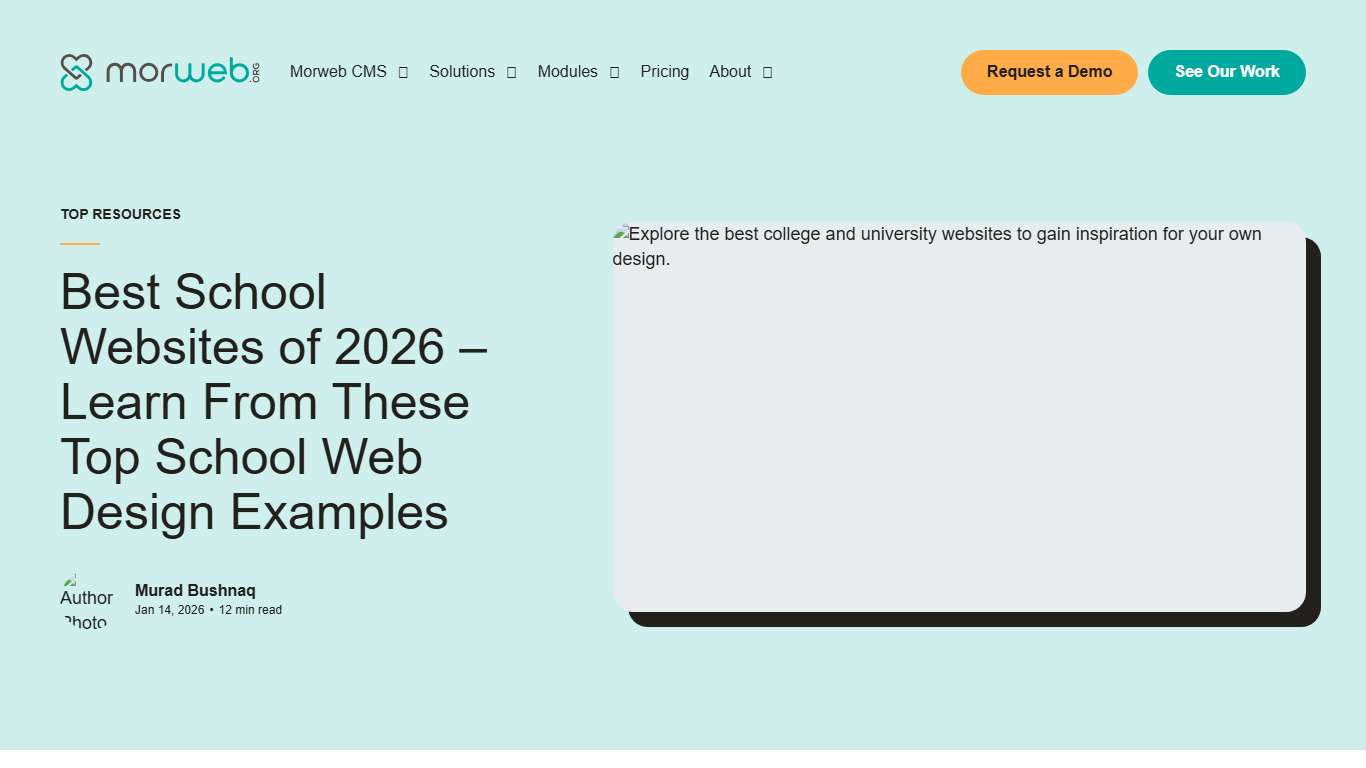 Best School Websites of 2026 – Learn From These Top School Web Design Examples